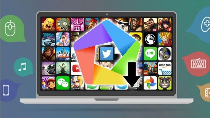 Giao diện chính của menu app player 